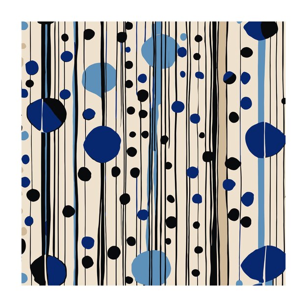 Vector eclectic handdrawn botanical design for textile