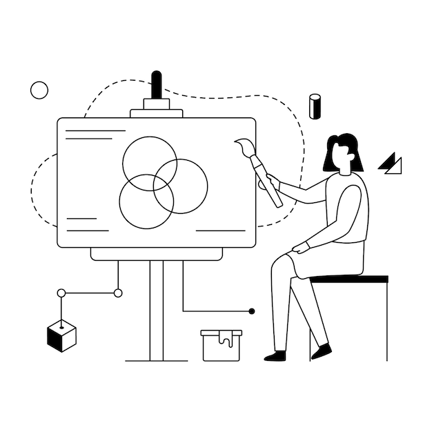 Vector an editable illustration of online analytics