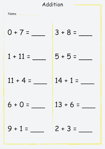 Vector educational mathematical calculation task for elementary school children