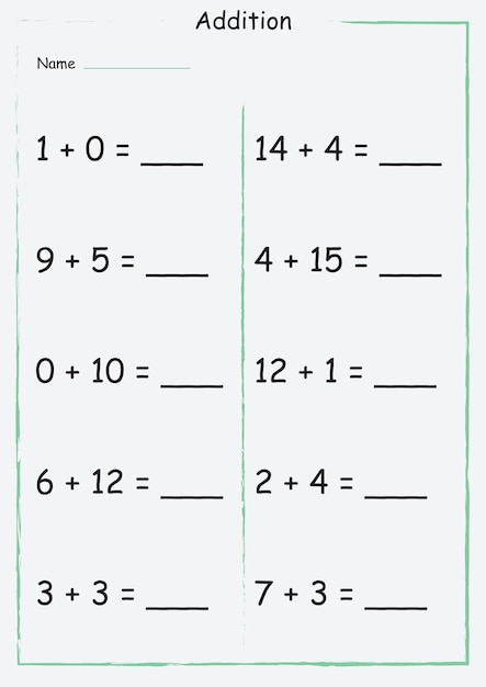 Vector educational mathematical calculation task for elementary school children