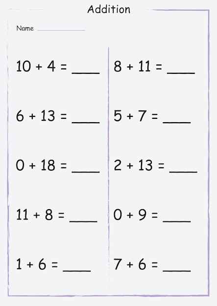 Vector educational mathematical calculation task for elementary school children