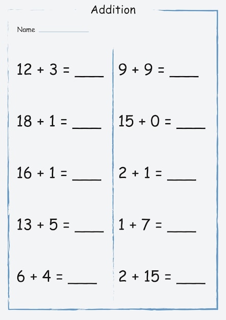 Vector educational mathematical calculation task for elementary school children