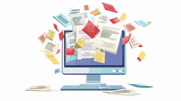 Vector efficient computer technology for document data information processing