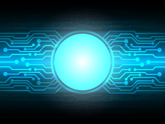 Vector electronic digital abstract blue technology background