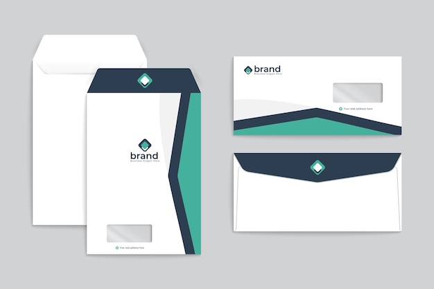 Vector elegant modern envelope template