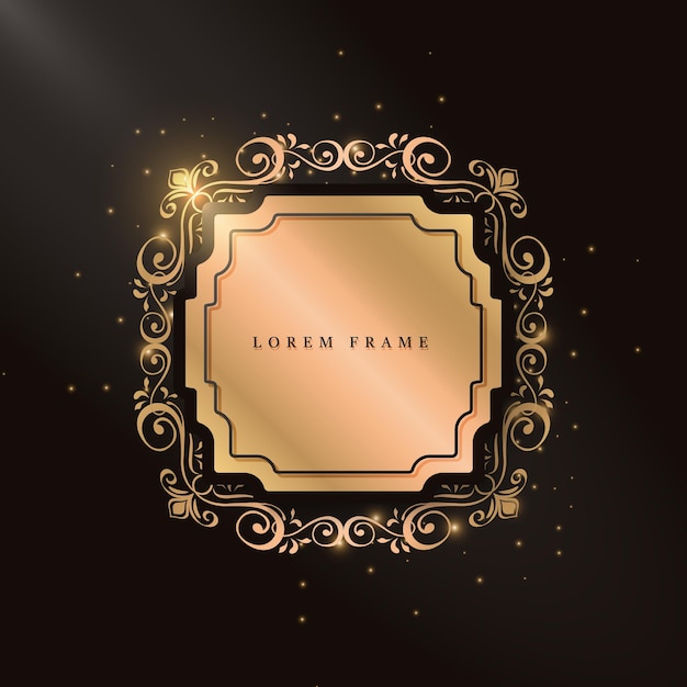 elegant rectangle frame design