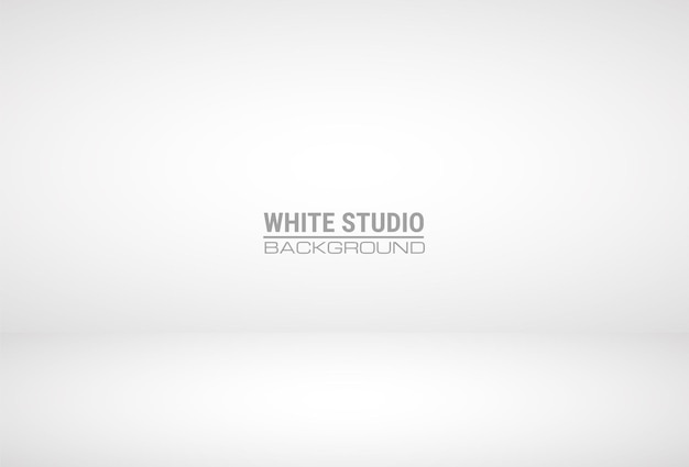 Vector empty gray color studio room background