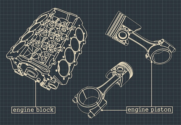 Vector engine block blueprints