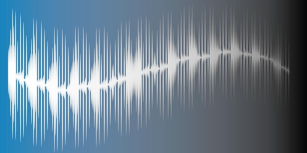 Vector equalizer on a gradient background blue gray