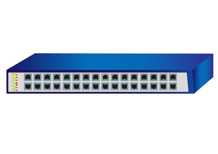 Ethernet networking switch switching hub computer network switching to receive and forward data