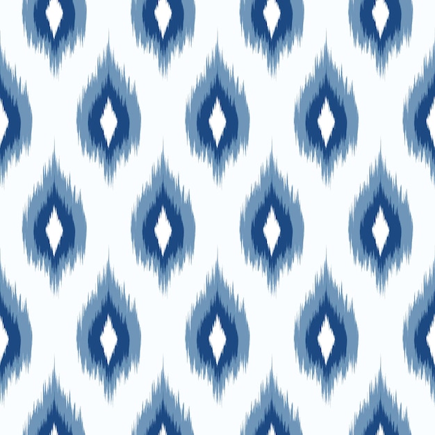 Vector ethnic pattern ikat traditional geometric shapes vector