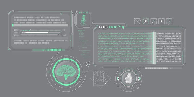 Vector exploration interface by scifi infographics
