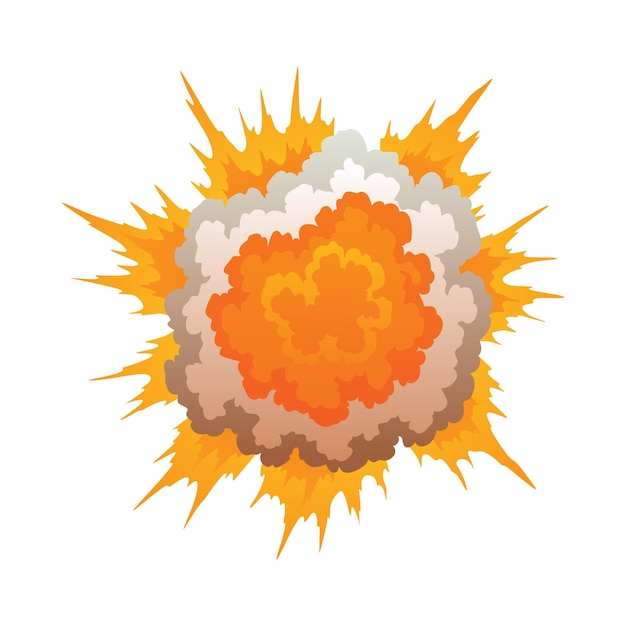 Vector explosion animation animation for game of the explosion effect cartoon animation for game exploding