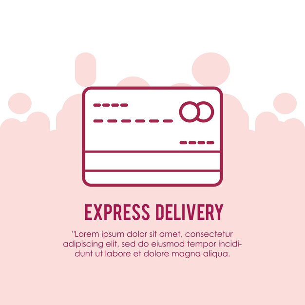 Vector express delivery design
