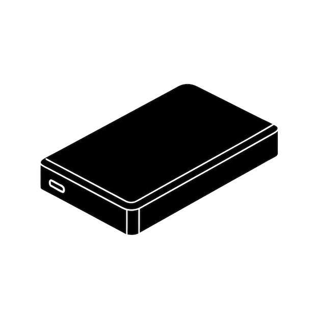 Vector external hard drive - portable storage device