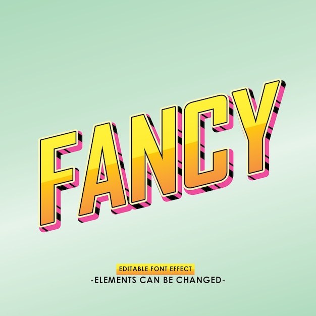 Vector fancy font effect