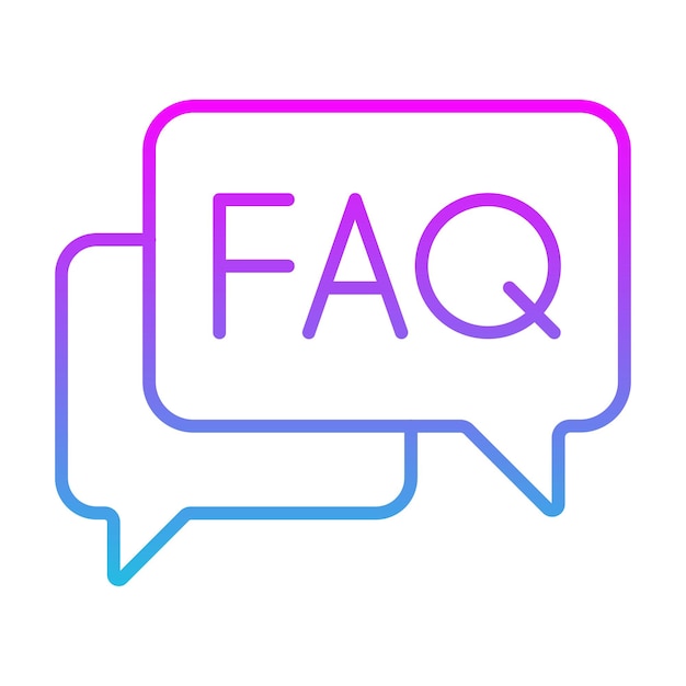 Vector faq icon
