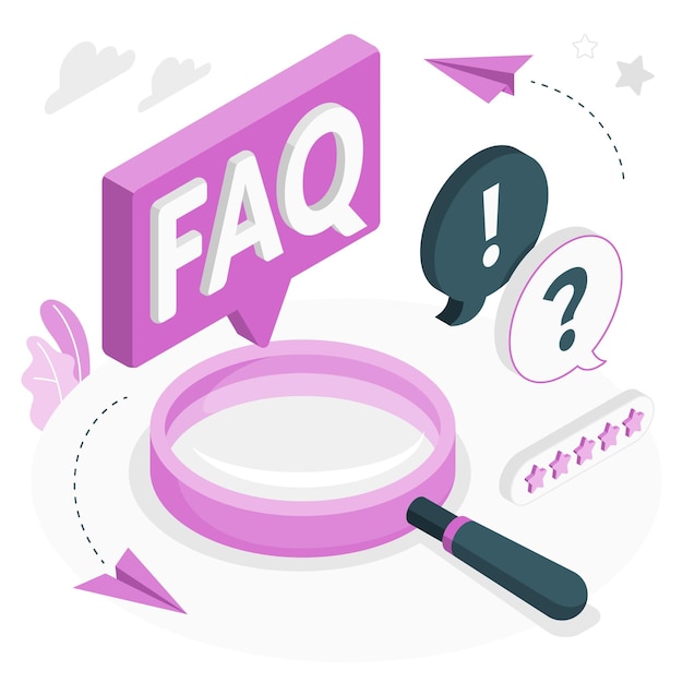 Vector faqs concept illustration