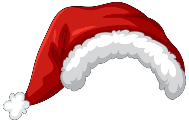 Vector festive santa claus hat illustration