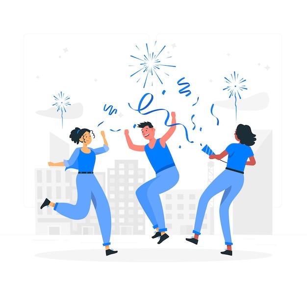Vector festivities concept illustration