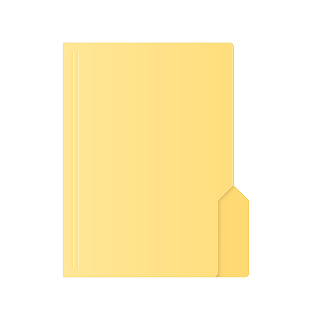 Vector file computer folder icon isolated on white background color folder