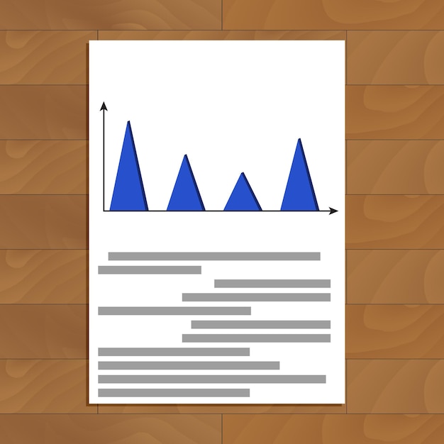 Vector finance document infochart