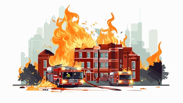 fire emergency vector illustration graphic eps 10 flat