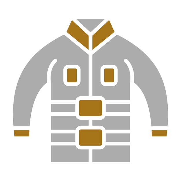Vector firefighter jacket icon style