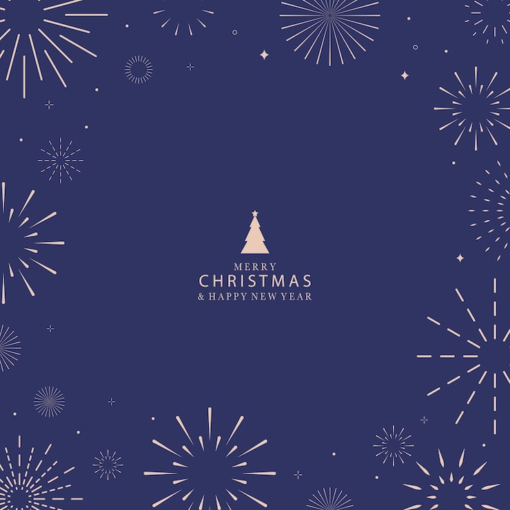 Vector firework happy new year on night backgroundeditable vector illustration for square design