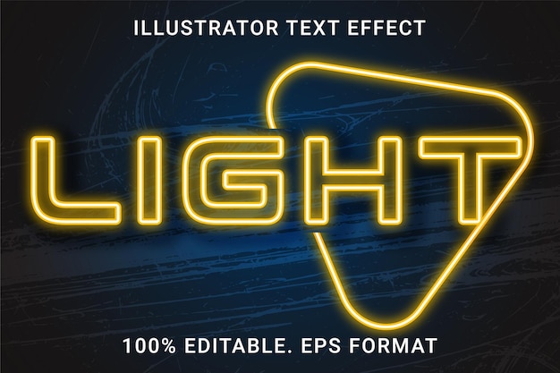 Vector flame 3d editable text effect