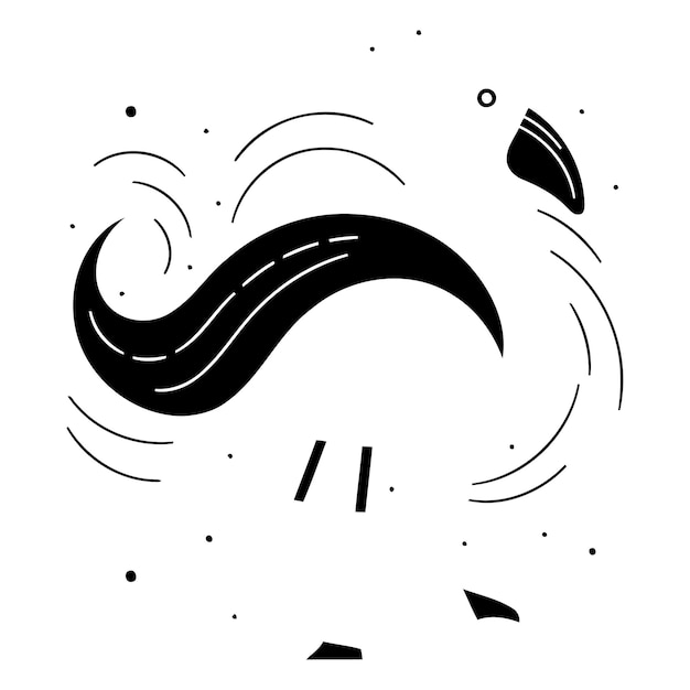 Vector flamingo vector illustration in flat style isolated on white background