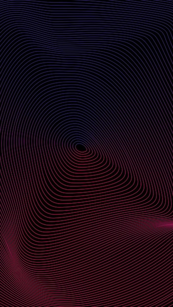 Vector flat design abstract line
