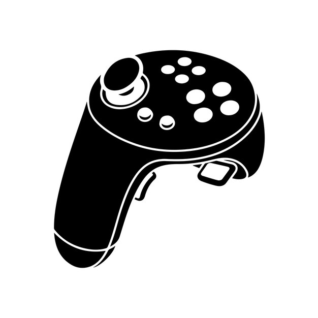 Vector flat design gaming controller icon