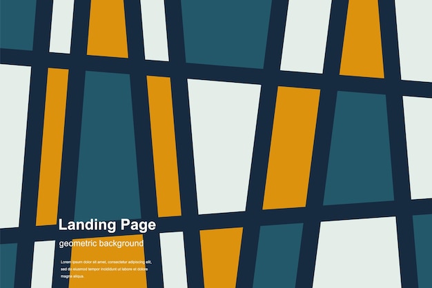 Vector flat design log in landing page login form user interface vector template landing page template