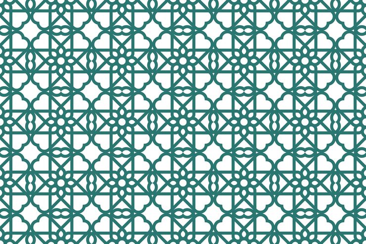 flat line arabic pattern