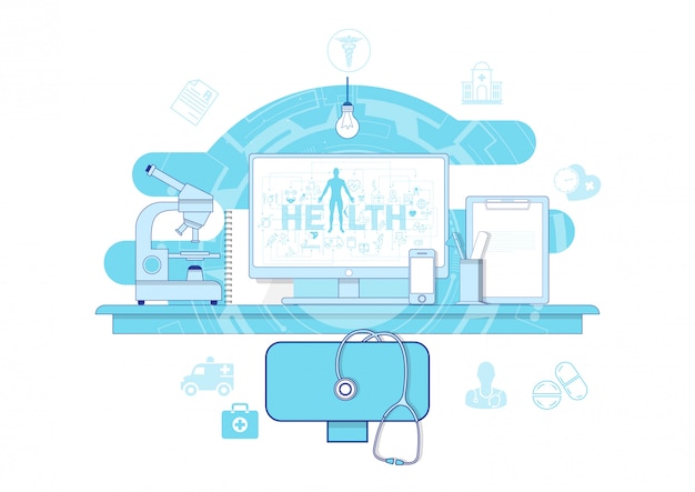 Vector flat line icon design 