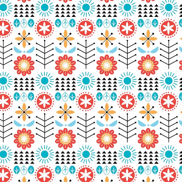 Vector flat scandinavian design pattern