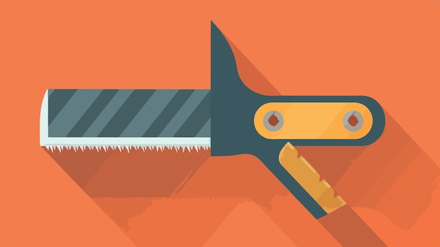 Vector flat vector hand saw icon professional vector illustration