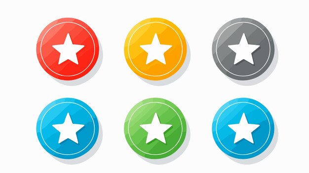 Vector flat vector status icon on white background