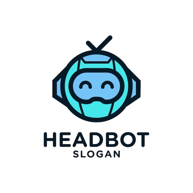Vector float robot illustration logo