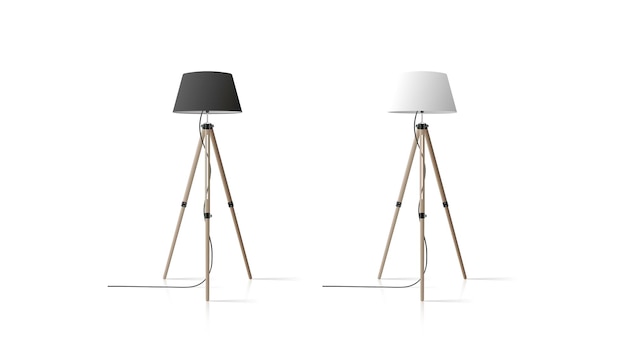 Vector floor lamp tripod.
