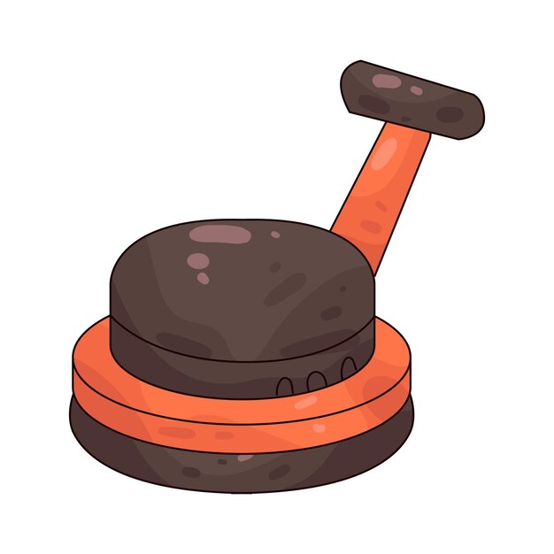 Vector floor polisher