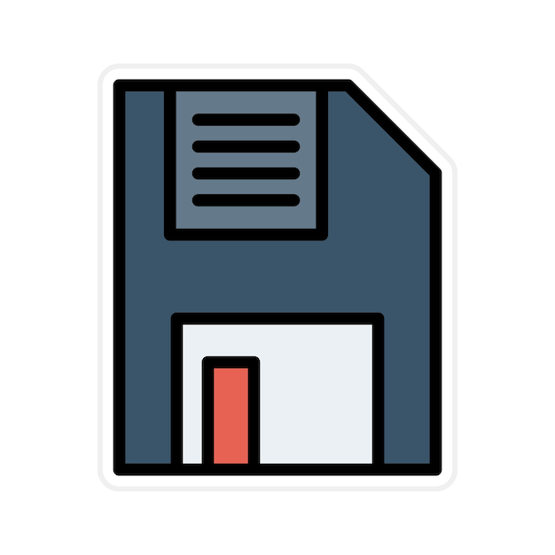 Vector floppy icon vector image can be used for retro