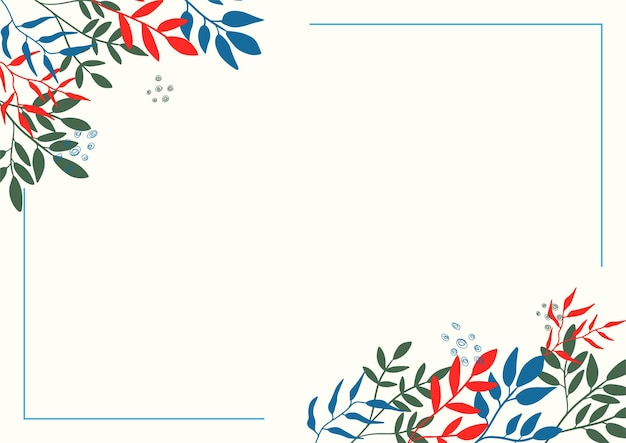 Vector floral abstract colorful certificate design template