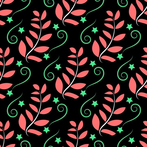 Vector floral arrangement seamless pattern design