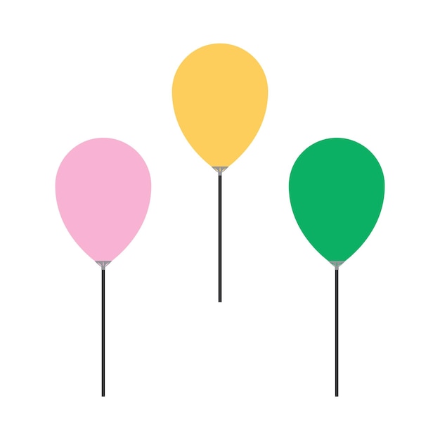 Vector flying ballon icon