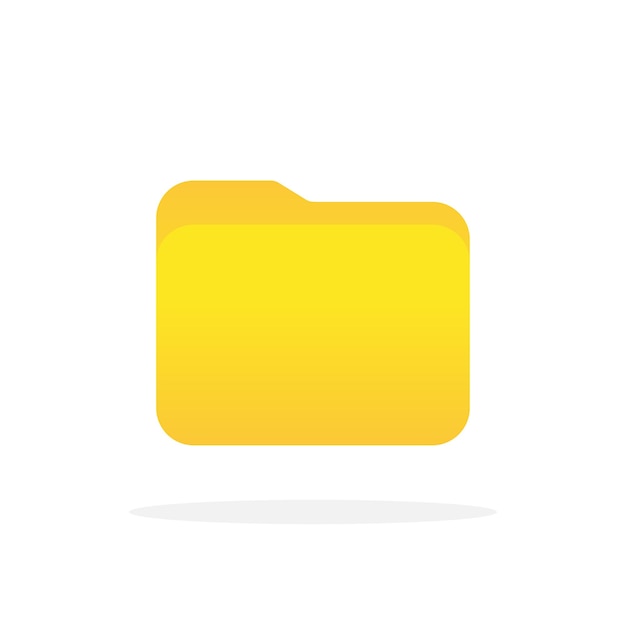 Vector folder icon documents directory desktop icons system software and devices vector icon