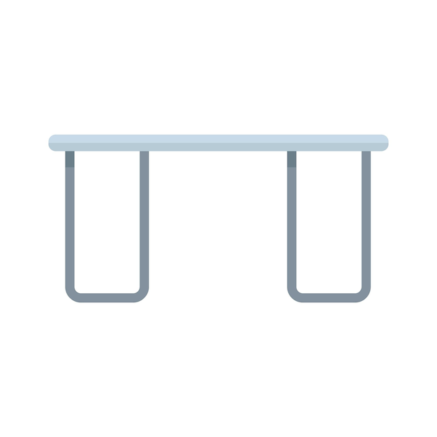 Vector folding camp table icon flat illustration of folding camp table vector icon isolated on white background