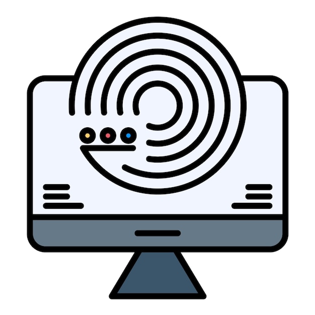 Vector forecasting model flat illustration