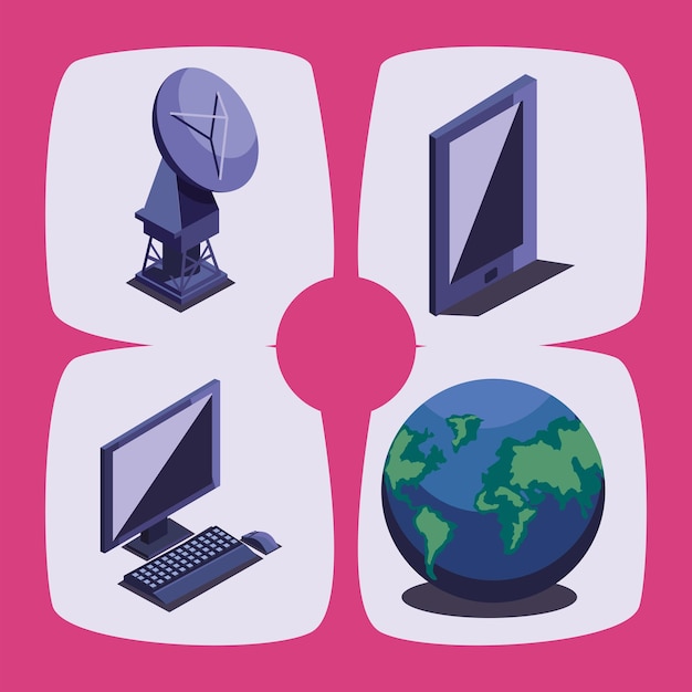 Vector four connection items